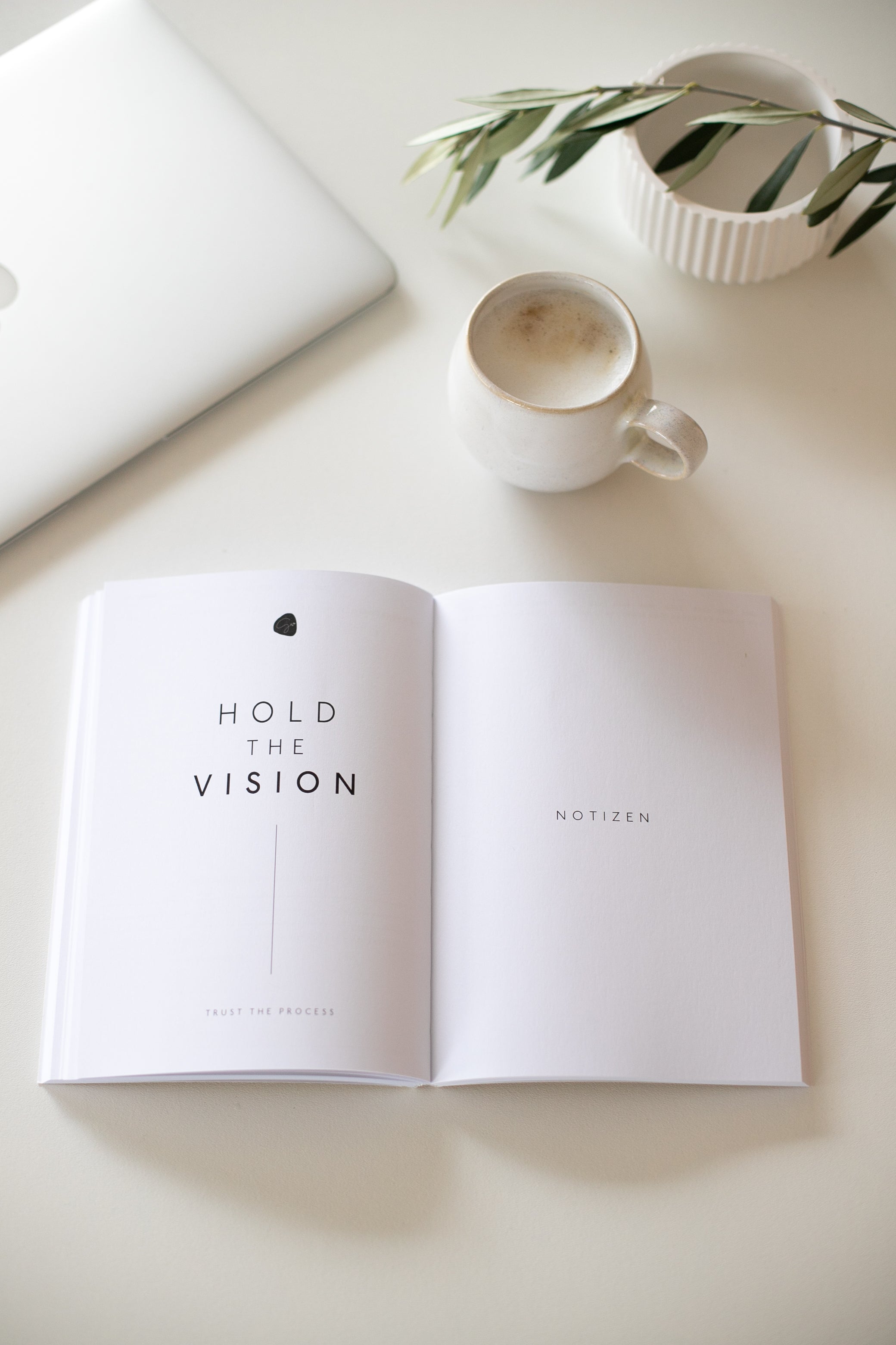 Planer | undatierter Planer | Coffee Tablebook | "Hold the vision"