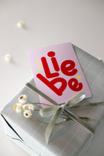 Lade das Bild in den Galerie-Viewer, Karte "Auf die Liebe" Dopamin Design
