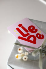 Lade das Bild in den Galerie-Viewer, Karte "Auf die Liebe" Dopamin Design
