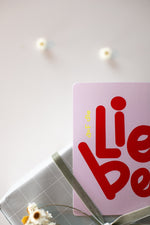 Lade das Bild in den Galerie-Viewer, Karte "Auf die Liebe" Dopamin Design
