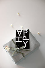 Lade das Bild in den Galerie-Viewer, Karte Schwarz "Happy Birthday to you"
