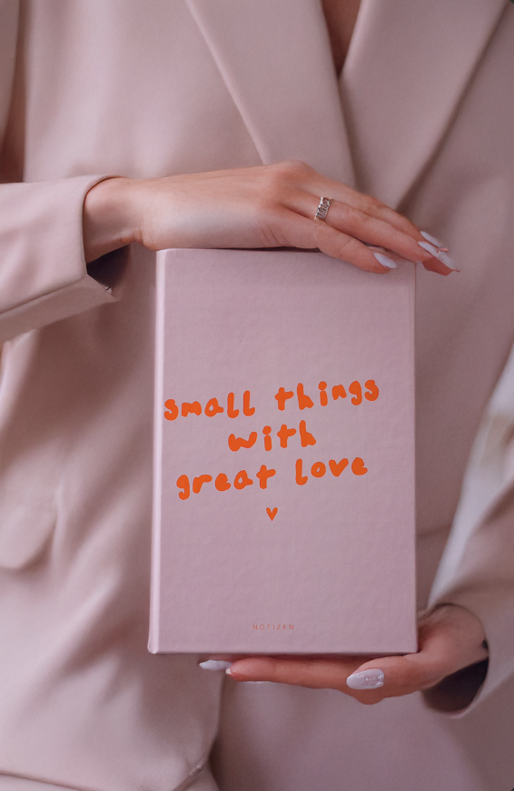 Notizbuch | Coffee Tablebook | "Small things with great Love"