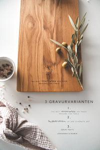 Charcuterie Board EICHE "Memories" | Personalisierbar