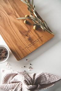 Charcuterie Board EICHE "Memories" | Personalisierbar