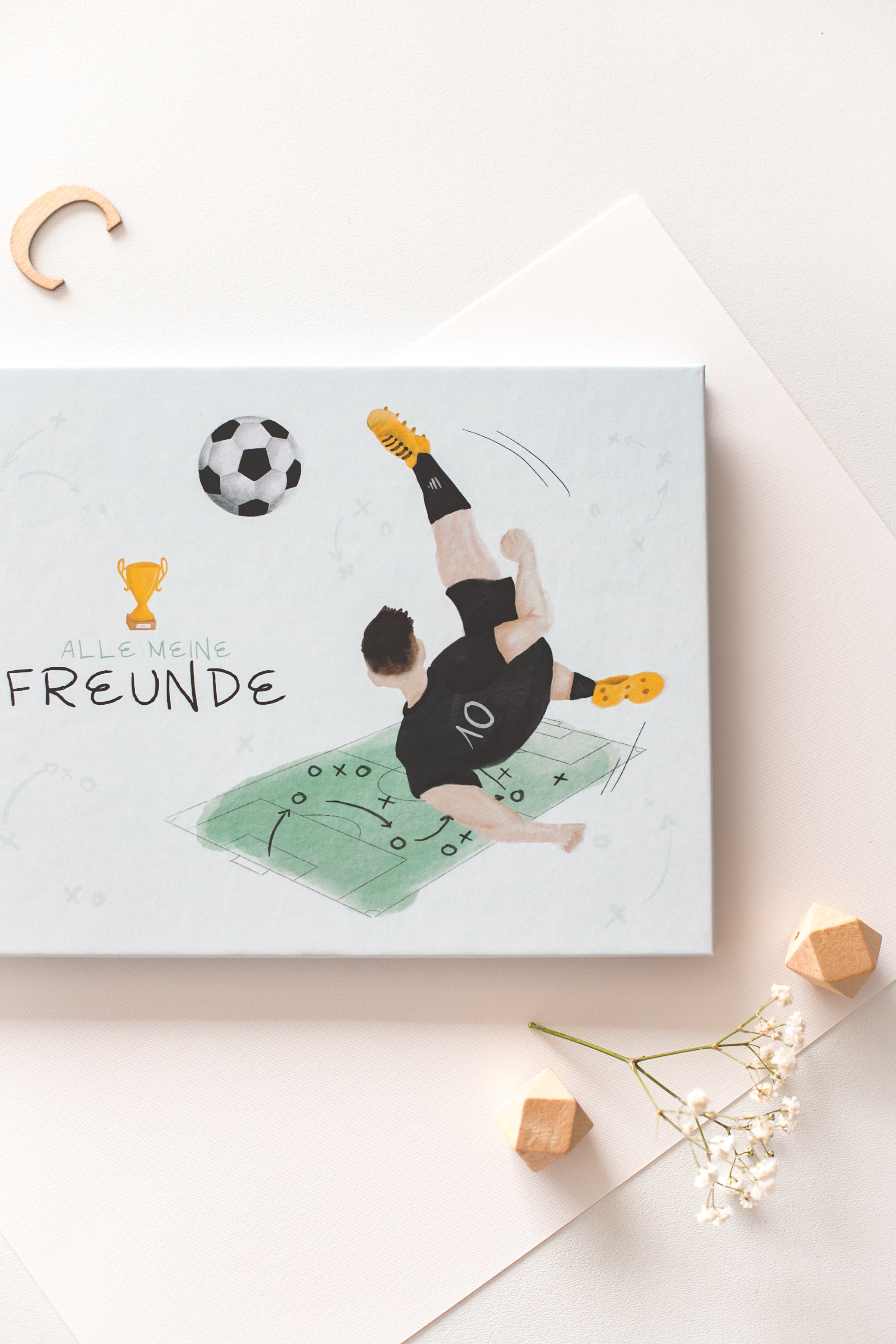 Din A5 Freundebuch // Fußball