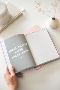 Notizbuch | Coffee Tablebook | "Small things with great Love"