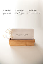 Lade das Bild in den Galerie-Viewer, Design Rezeptbox | beige | personalisierbar
