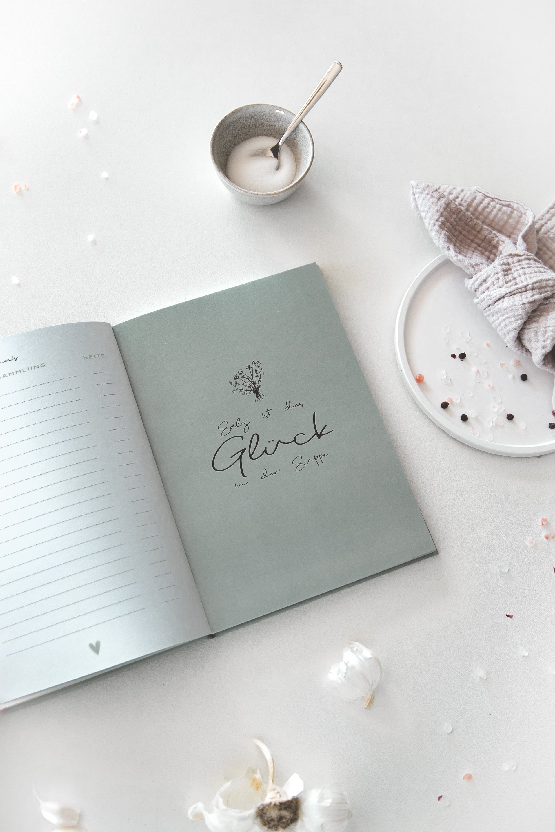 A5 Hardcover REZEPTBUCH - Die Geheime Zutat ist immer Liebe