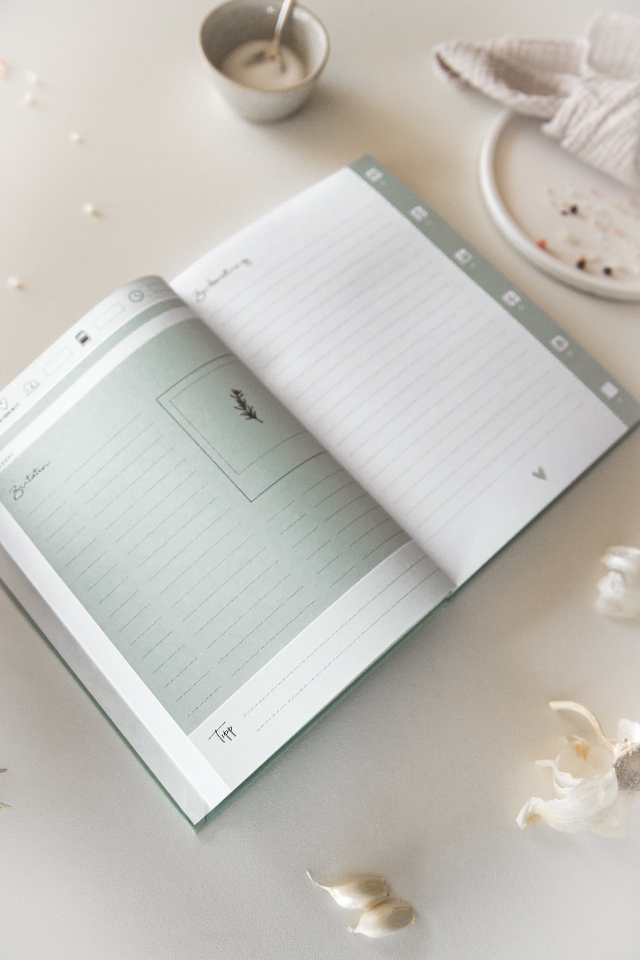 A5 Hardcover REZEPTBUCH - Die Geheime Zutat ist immer Liebe
