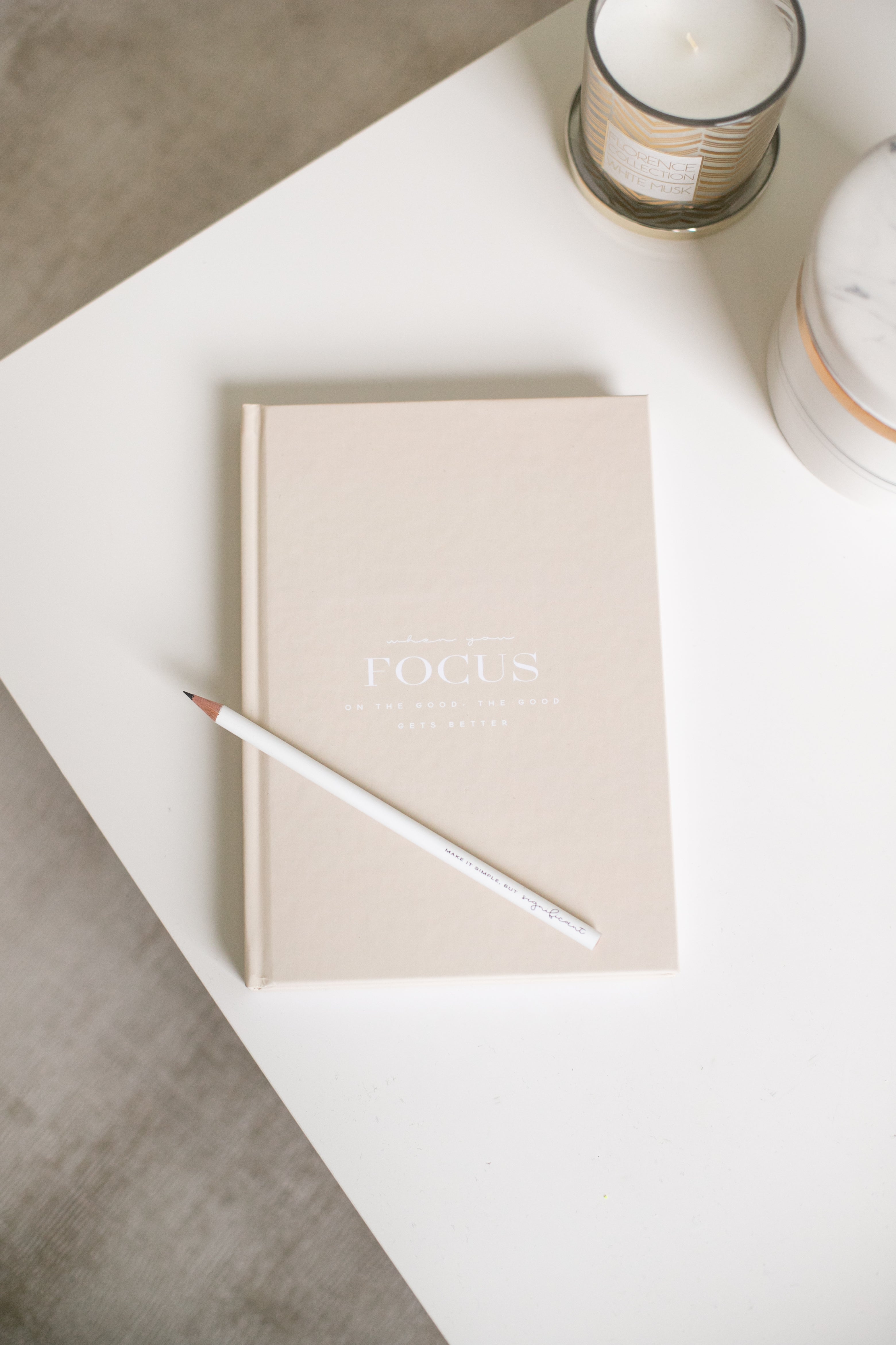 Notizbuch | Coffee Tablebook | "Focus on the good"