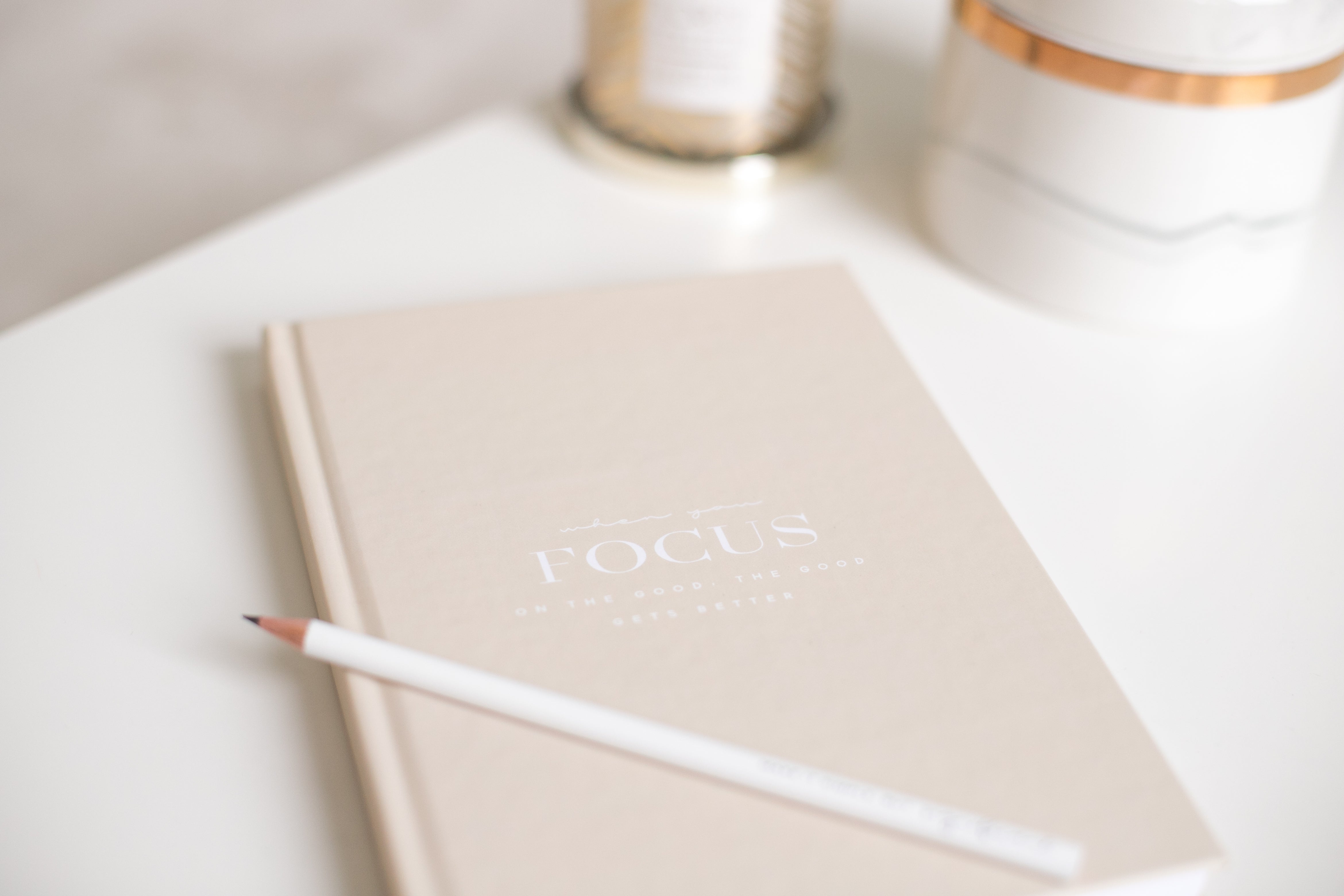 Notizbuch | Coffee Tablebook | "Focus on the good"