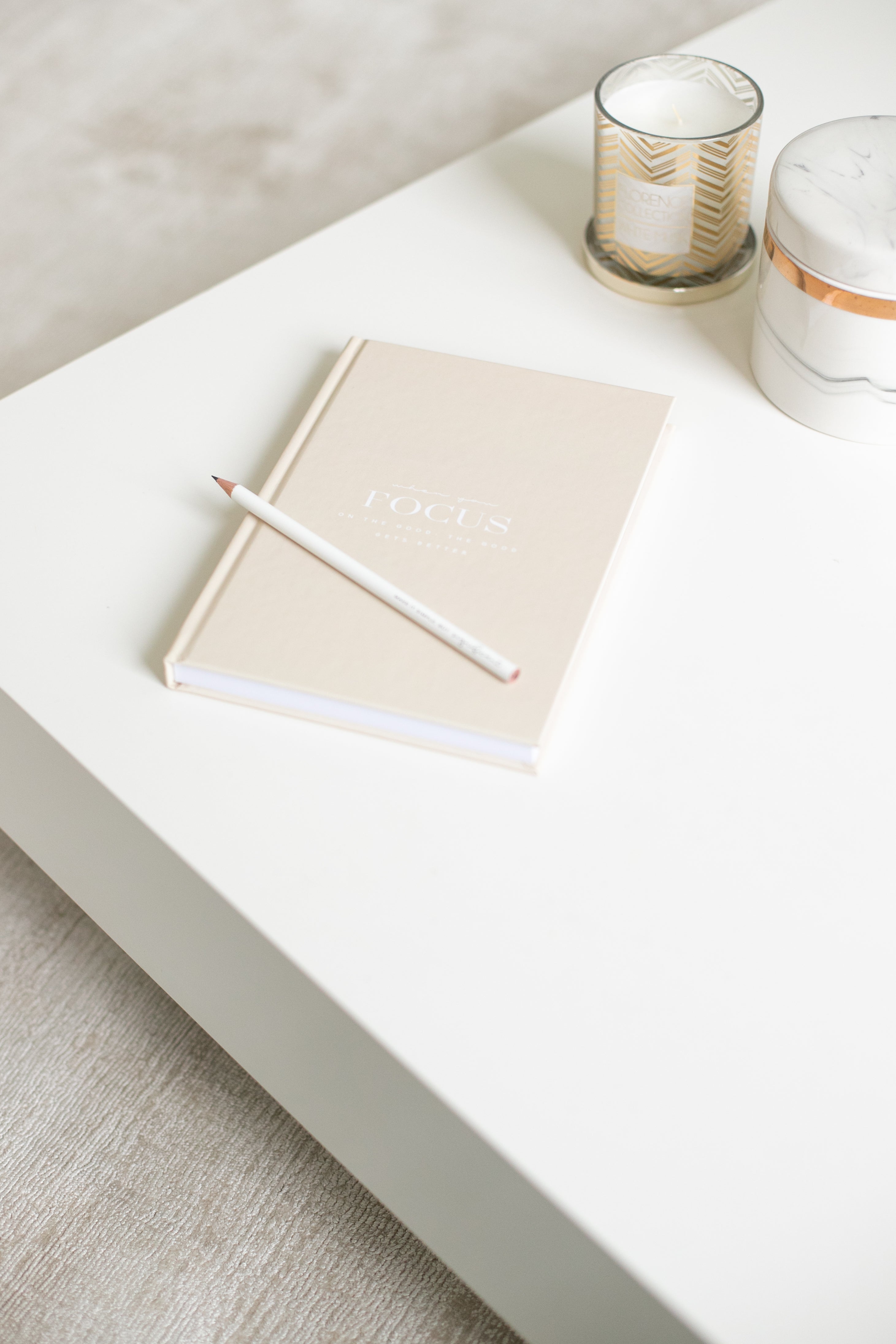 Notizbuch | Coffee Tablebook | "Focus on the good"