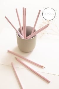 rosa Bleistift und Radiergummi "Dream Plan do"